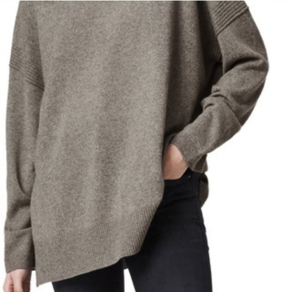 All Saints boat neck "tara" sweater sz Medium wool cashmere - Picture 4 of 7